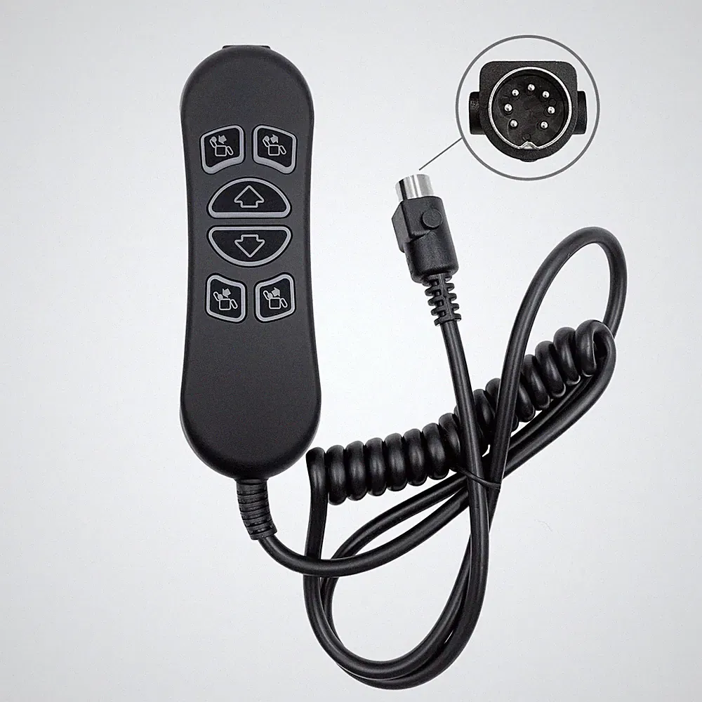 6 Button 7 Pin Lift Chair Remote Replaces HHC HSW306 Power Recliner Hand Control
