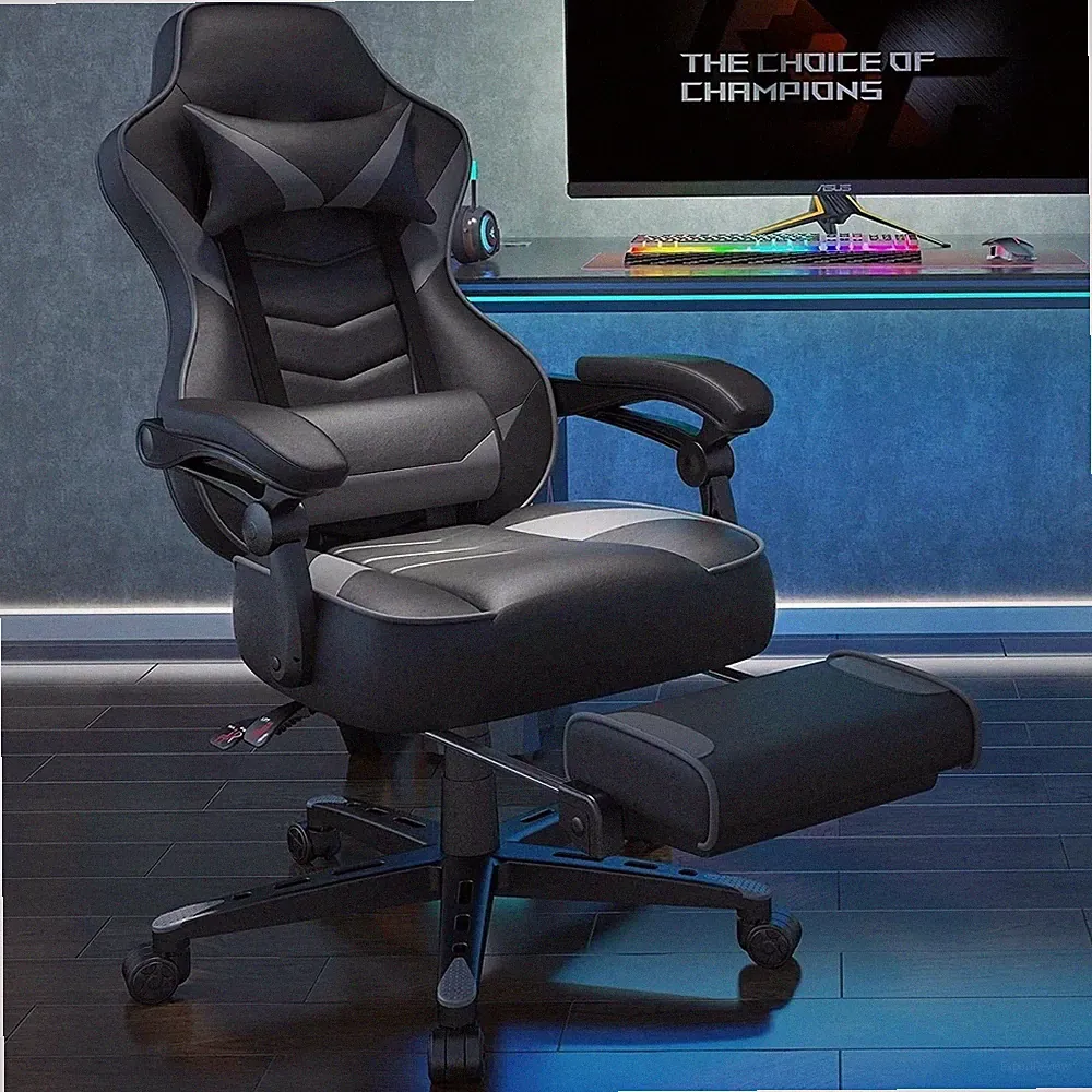 ELECWISH Swivel Recliner Gaming Chair Ergonomic Office Seat with Lumbar Support