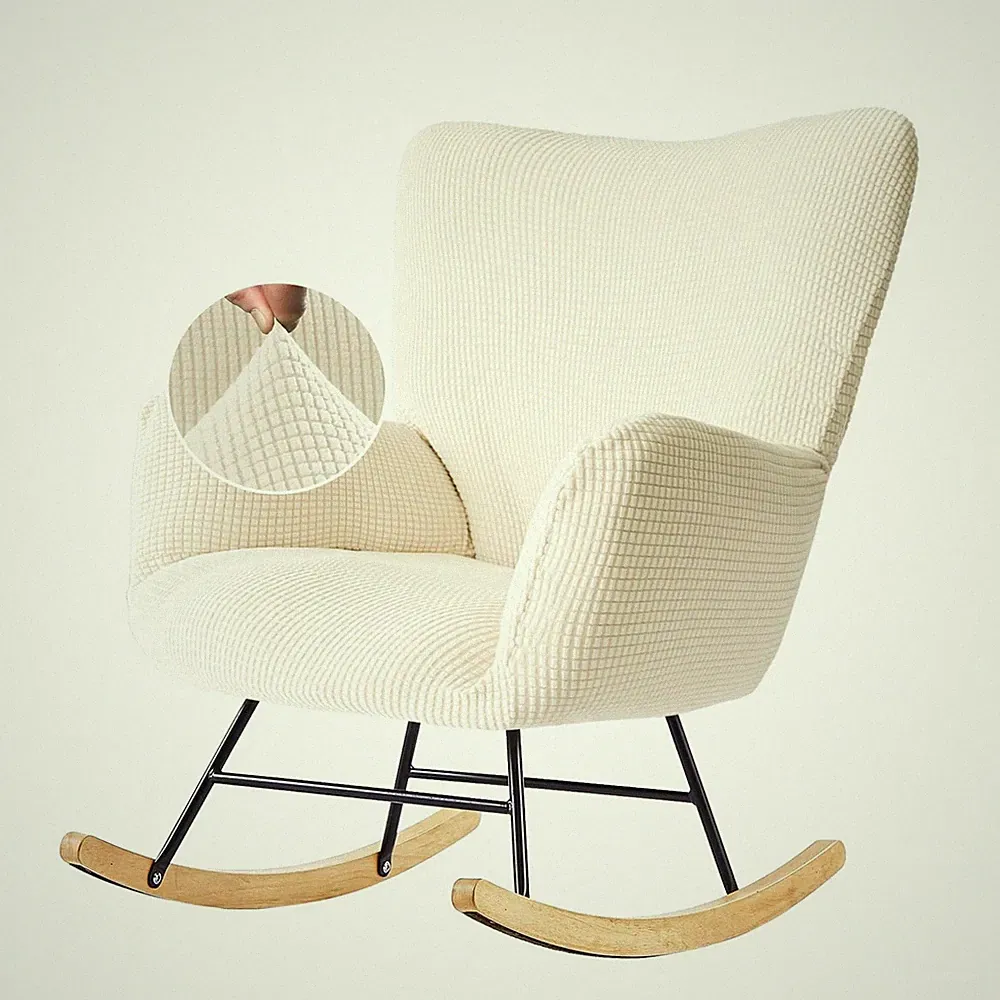 Nursery Rocking Chair Cover, Glider Chairs Slipcover,Non-Slip Furniture Prote...