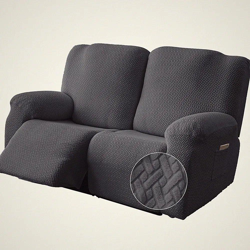 Recliner Loveseat Covers, Stretch Reclining Sofa Covers, 2 Seater Couch Cushi...